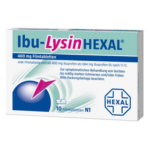 IBU-LYSIN HEXAL 684 mg Filmtabletten (10 St) | Delmed