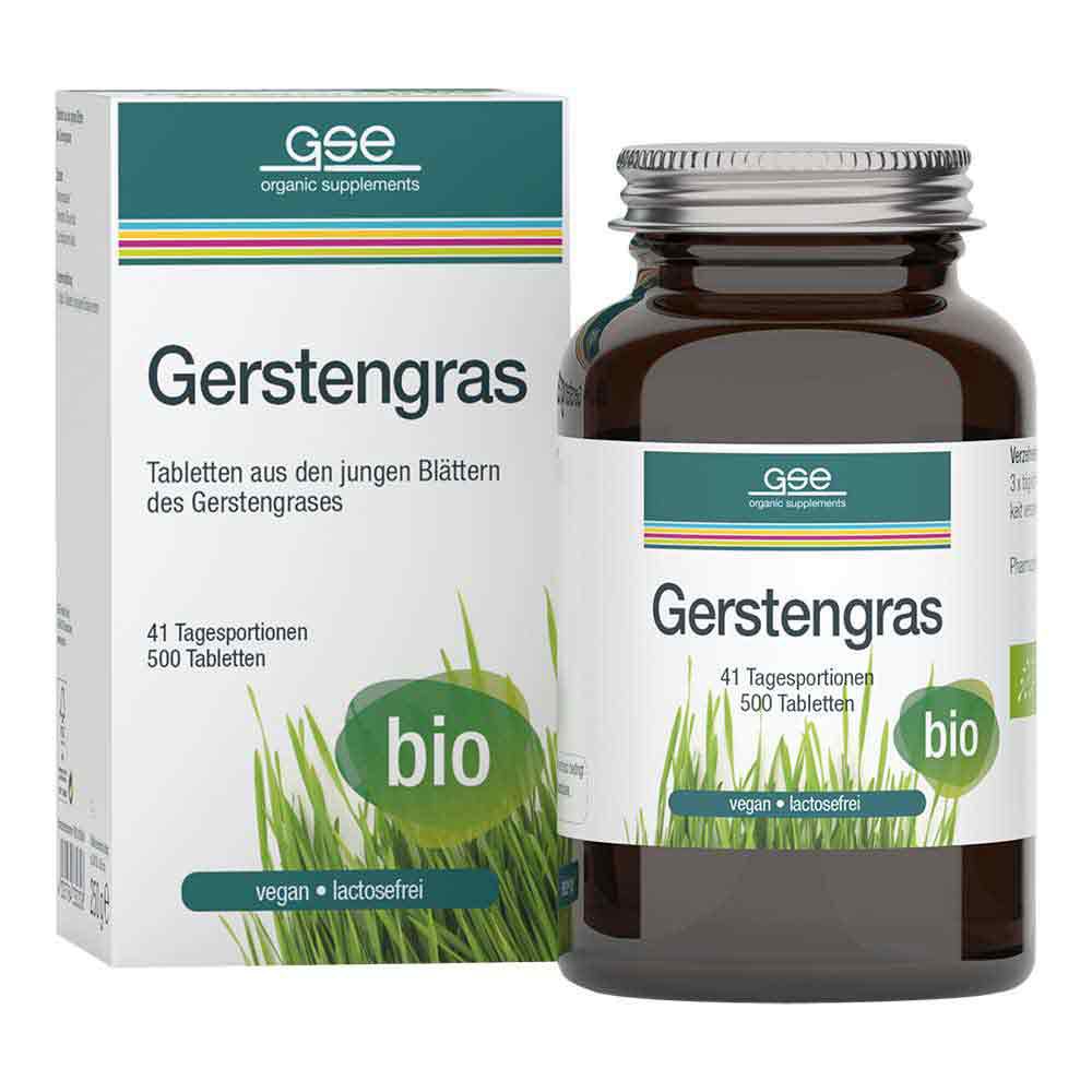 GSE Gerstengras 500mg kontrolliert biologisch Tab.