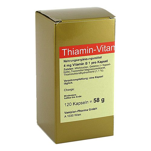 Thiamin 200 mg Vitamin B1 Kapseln Vitamineule deutsche Qualität 