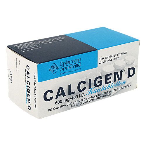 CALCIGEN D 600 mg/400 I.E. Kautabletten