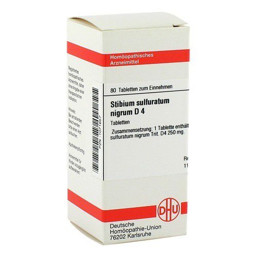STIBIUM SULFURATUM NIGRUM D 4 Tabletten