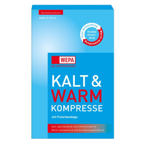 KALT-WARM Kompresse 12x29 cm mit Fixierband
