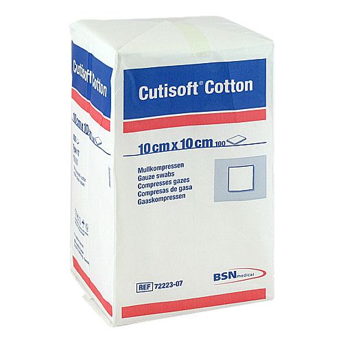 CUTISOFT Cotton Kompr.10x10 cm unster.12fach
