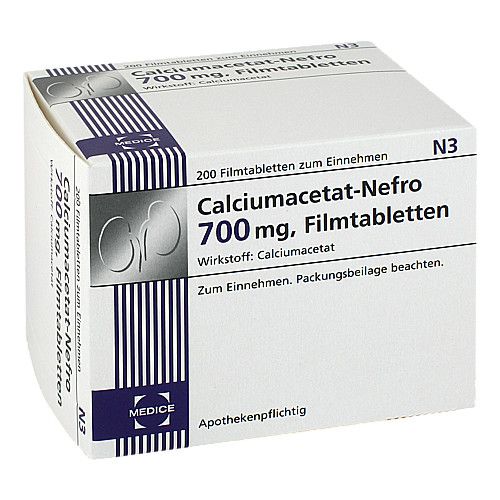 CALCIUMACETAT NEFRO 700 mg Filmtabletten