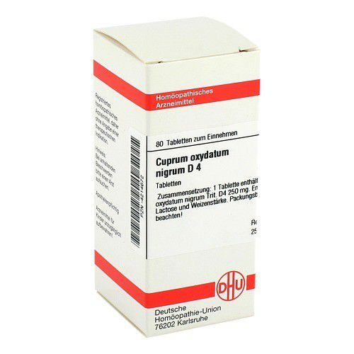 CUPRUM OXYDATUM nigrum D 4 Tabletten