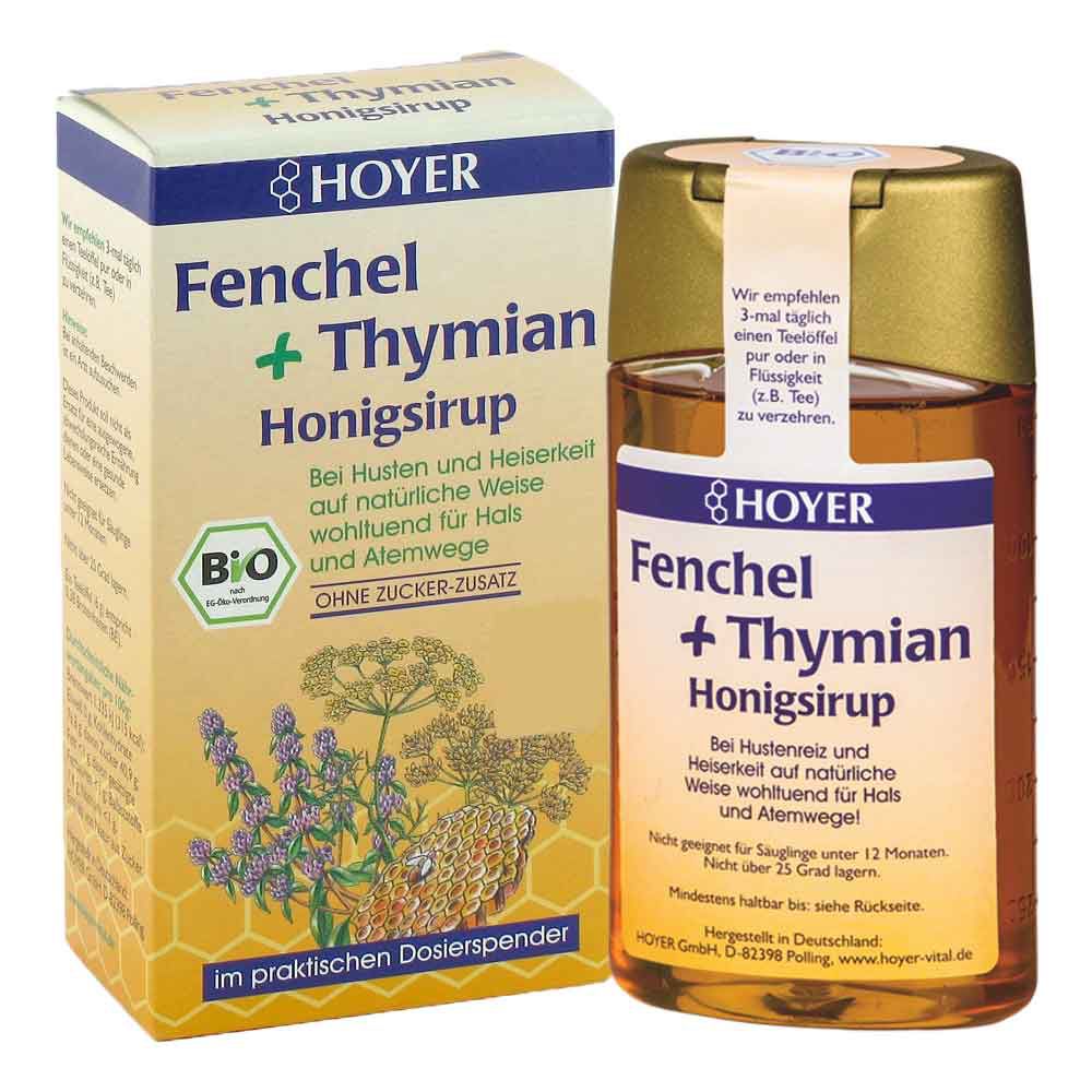 HOYER Fenchel+Thymian Honigsirup 250 g 3080