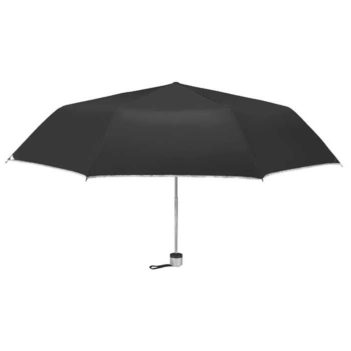Regenschirm faltbar, schwarz