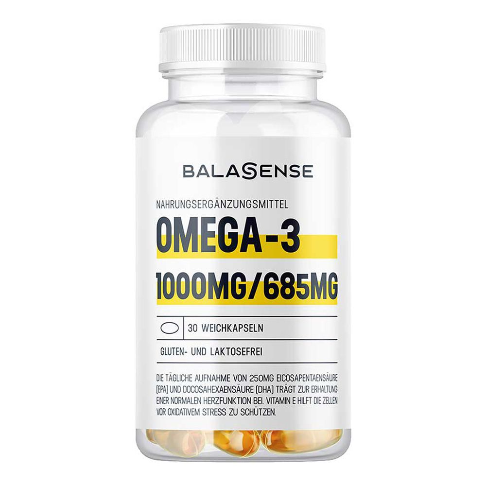 OMEGA-3 1000mg/685mg Balasense 3-fachkonzentriert