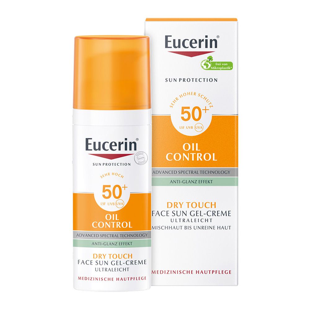 EUCERIN Sun Gel-Creme Oil Contr.Anti-Gl.Eff.LSF50+