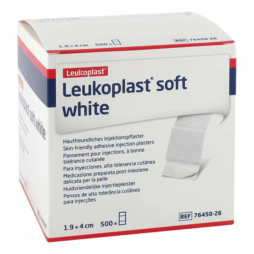 LEUKOPLAST soft white Injektionspfl.Str.19x40 mm