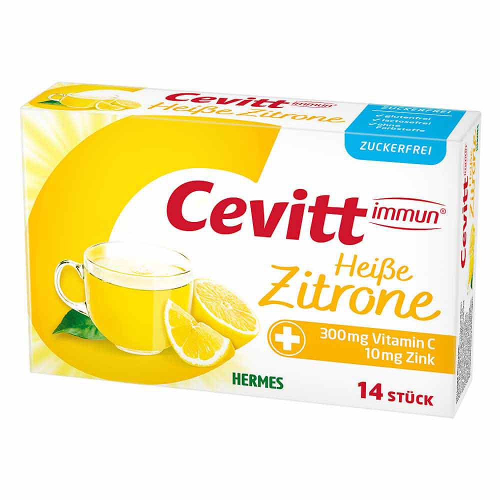 CEVITT immun heiße Zitrone zuckerfrei Granulat 14 St 16150