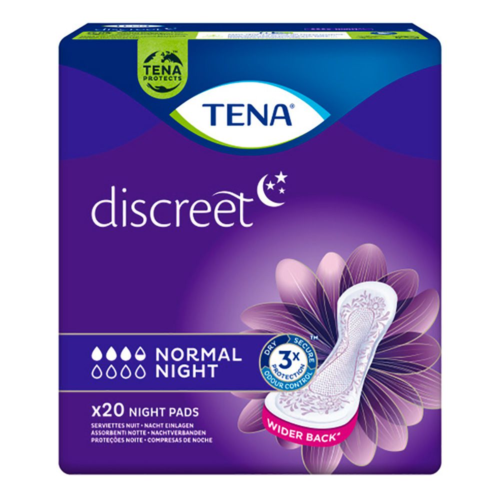 TENA Discreet Inkontinenz Einlagen normal night