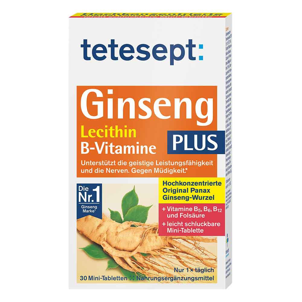 TETESEPT Ginseng 330 plus Lecithin+B-Vitamine Tab.