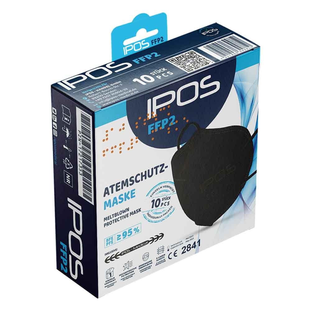 IPOS FFP2 Atemschutzmaske schwarz